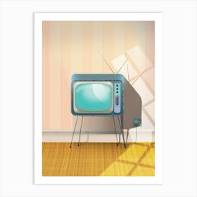 Vintage Television. Art Print