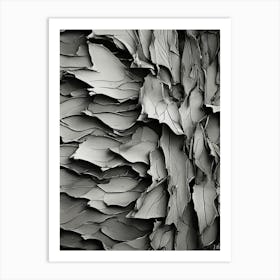 Black And White Abstract Painting 1 Art Print