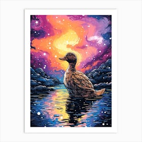 Duck In The Sky Art Print