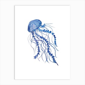 Blue Jellyfish Art Print