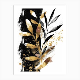 Gold Leaf 24 Art Print