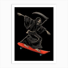 Grim Reaper Soul skate Art Print