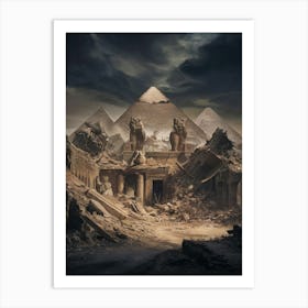 Egyptian Ruin Art Print