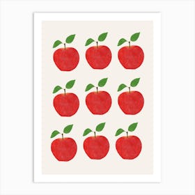 9 Apples Art Print