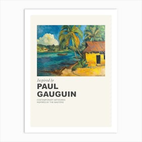 Museum Poster Inspired By Paul Gauguin 1 Art Print