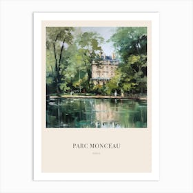 Parc Monceau Paris France 2 Vintage Cezanne Inspired Poster Art Print