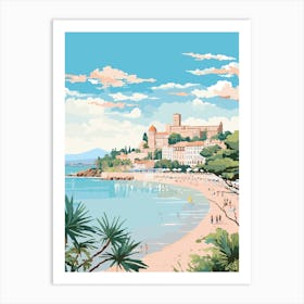 Cannes France 7 Illustration Art Print