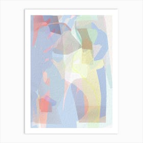 SUMMER DAZE - Pastel Collage,Mother Painting Inspired by  "Van Gogh Wall Art" Art Print