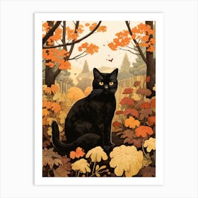 Autumn Cat 5 Art Print