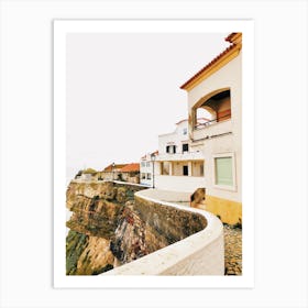 Portugal Cliffside Town Art Print