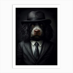 Gangster Dog Portuguese Water Dog 3 Art Print