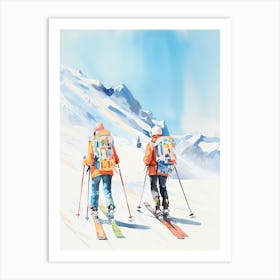 Are, Sweden, Ski Resort Illustration 4 Art Print