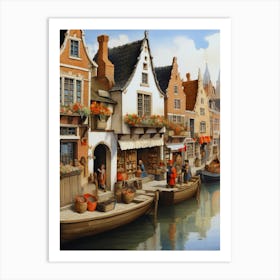 Bruges Canal Art Print