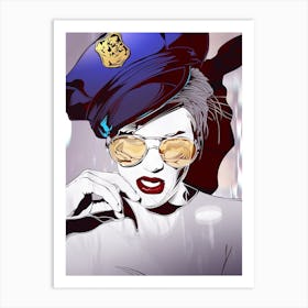 Babecop Sexy Woman Art Print