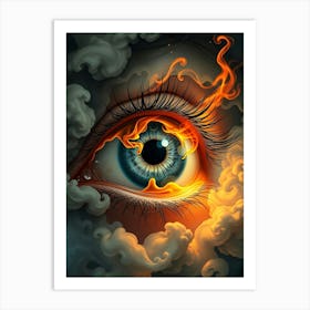 Eye Of Fire Painting Art Print