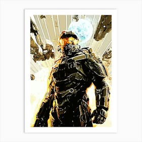 Halo chief john Art Print