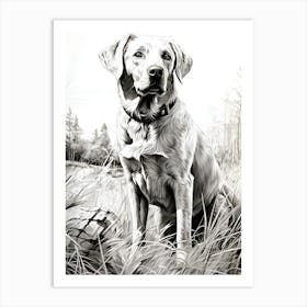 Canine Dreams Dog In Repose Art Print