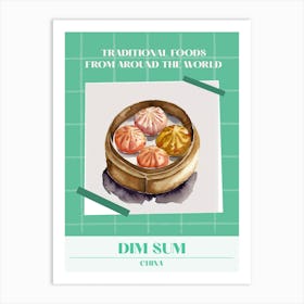 Dim Sum China 4 Foods Of The World Art Print