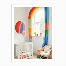 Rainbow Nursery 1 Art Print