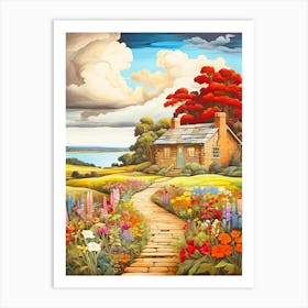 Path To The Cottage Art Print