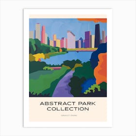 Abstract Park Collection Poster Grant Park Chicago United States 2 Art Print