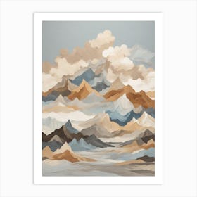 Mountains In The Sky Art Print