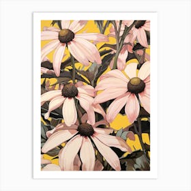 Black Eyed Susan 2 Flower Painting Art Print