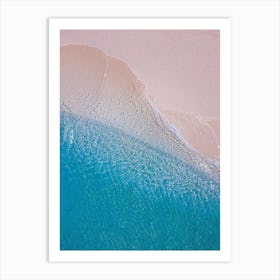 Aerial View Of A Beach 1 Art Print