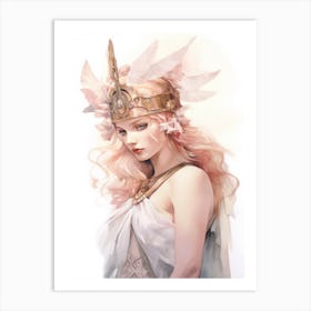 Athena Watercolour Art Print