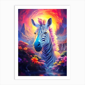 Zebra Art Print