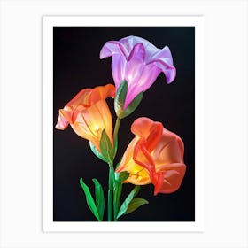 Bright Inflatable Flowers Sweet Pea 2 Art Print