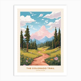 The Colorado Trail Usa 2 Hike Poster Art Print