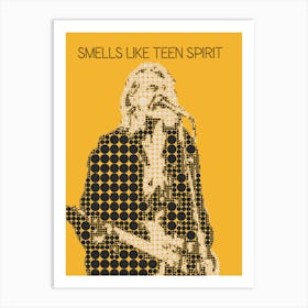 Smells Like Teen Spirit Kurt Cobain Art Print