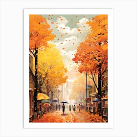Manila In Autumn Fall Travel Art 1 Art Print
