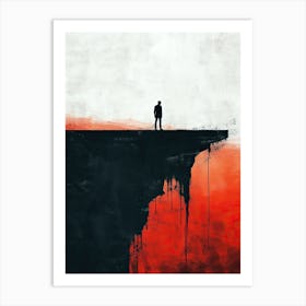 Cliff Edge Minimalism Art Print