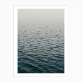 Little Waves In A Foggy Italian Sea Art Print