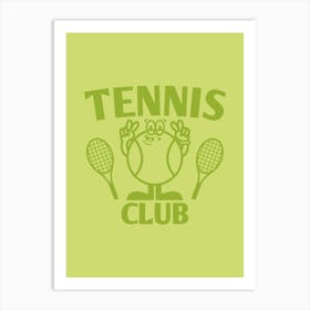 Retro Poster Tennis Club Retro Wall Decor Groovy Poster Trendy Wall Art Retro Groovy Print Vintage Art Retro Art Art Print