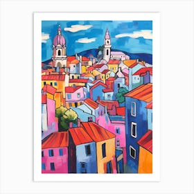 Lisbon Portugal 6 Fauvist Painting Art Print