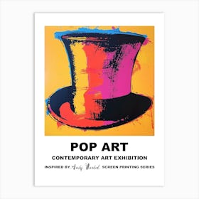 Poster Top Hat Pop Art 3 Art Print