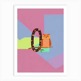 Kids Initials O 1 Art Print