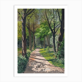 Kensington Gardens London Parks Garden 5 Painting Art Print