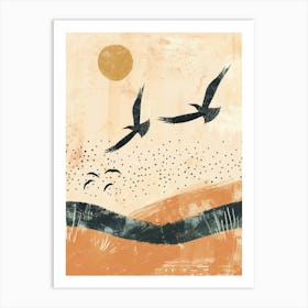 Birds In Flight 13 Art Print