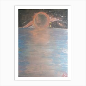 Black River Sunset Art Print