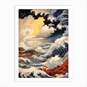 Great Wave Off Kanagawa Print Art Print