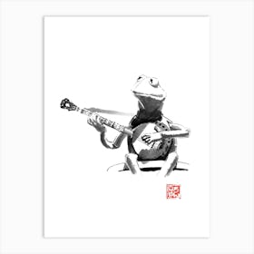 Kermitt The Frog and his banjo Art Print