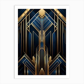 Deco wallpaper Art Print