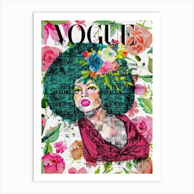 Diana Ross Vouge Art Print