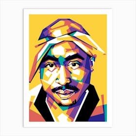 Tupac Shakur Wpap 1 Art Print