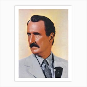 Donald Crisp Retro Collage Movies Art Print