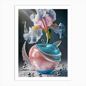 Blue apple Art Print